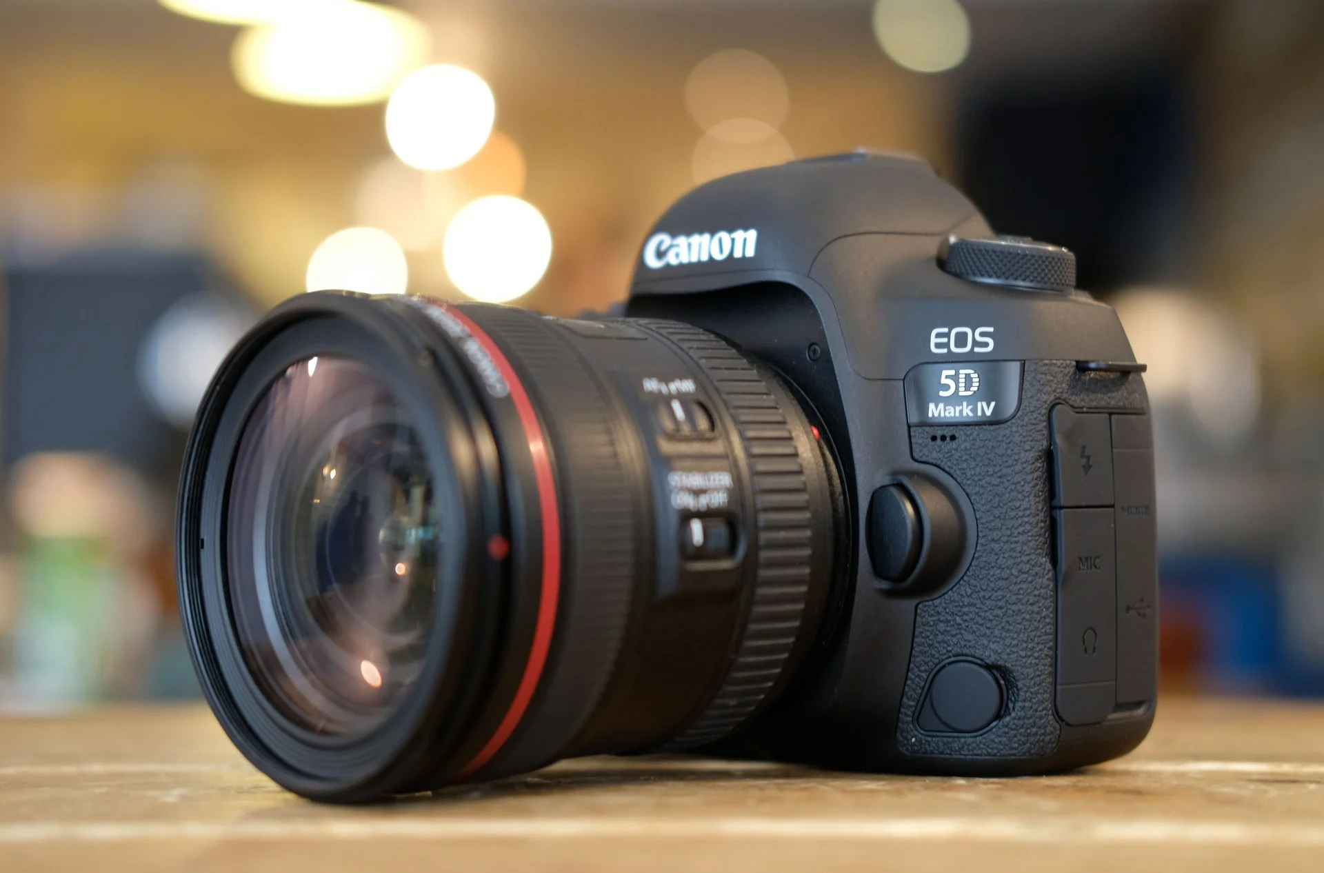 Canon EOS 5D Mark IV on a surface