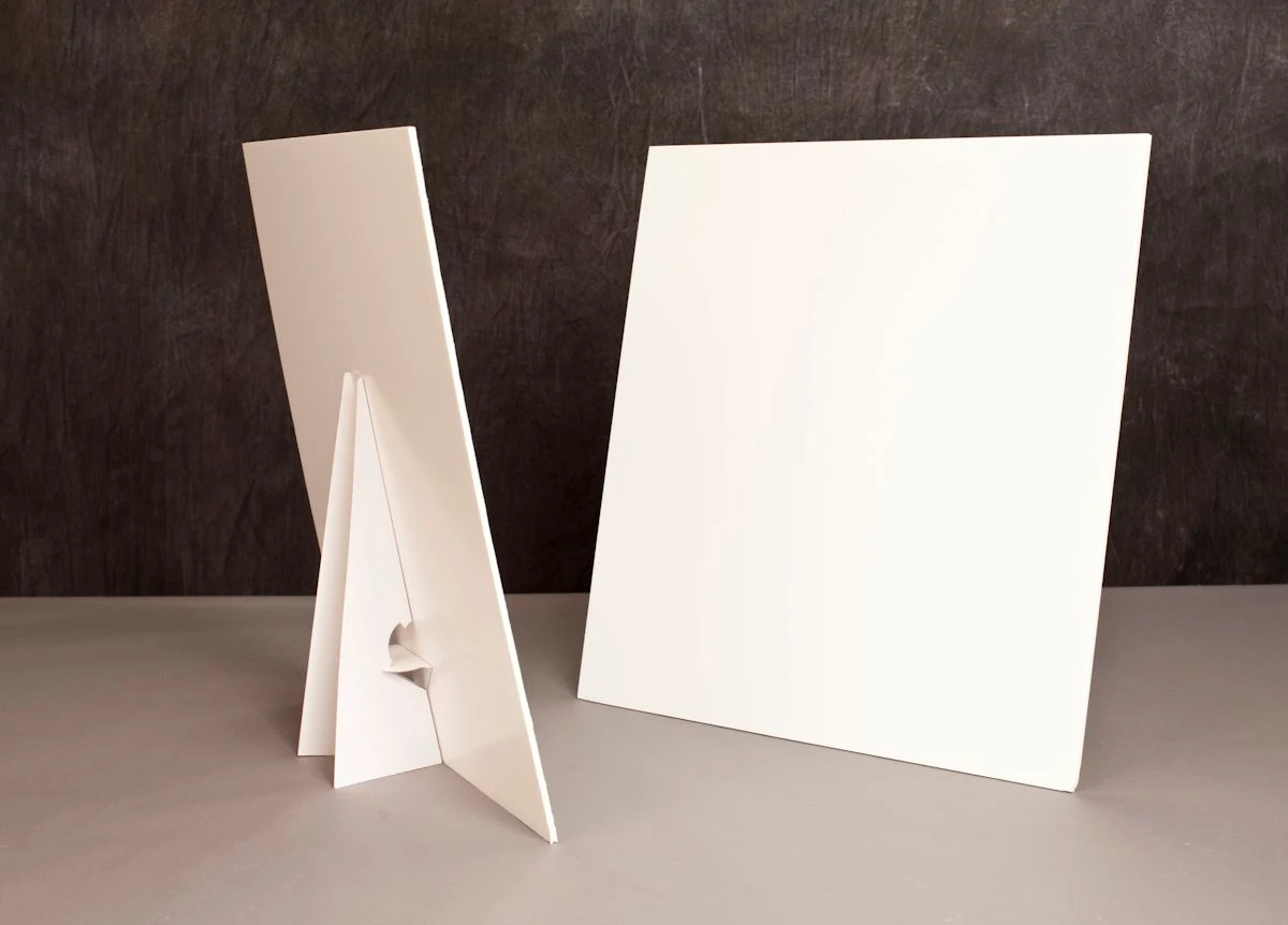 White foam board reflectors for photography