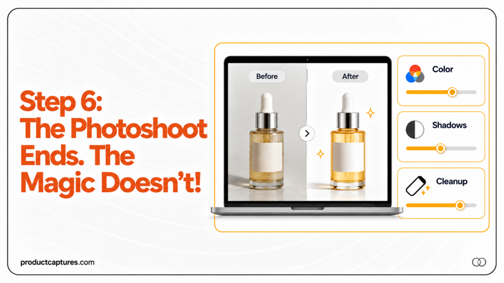 Product photography examples for beauty products, apparel, and eyewear.